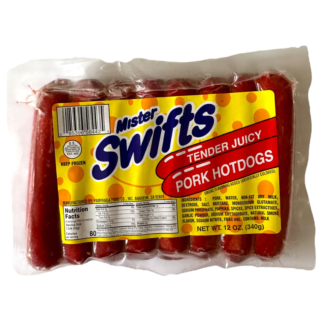 Mister Swifts Tender Juicy Pork Hotdogs 12 OZ